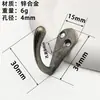 Gancho Pequeño para Ropa Antiguo Gancho de Aleación de Zinc Gancho para Armario Gancho Individual para Muebles Agujero Superior e Inferior Gancho Pequeño Gancho de Metal Accesorios