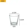 Vaso Transparente para Velas Perfumadas de Vidrio Vaso Vacío Tarro para Velas DIY Portavelas para Hogar Hotel Vidrio de Cera de Soja