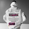 Comércio exterior novo gótico grande perfil hoodie manga comprida harajuku suéter masculino e feminino casal hip hop retro moletom exterior