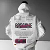 Comércio Exterior Novo Estilo Gótico Perfil Grande Moletom de Capuz Manga Longa Harajuku para Homens e Mulheres Casais Hip-Hop Moletom Retro Outerwear