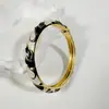 Yongge Jewelry Pulsera de Esmalte Transfronteriza Europea y Americana para Mujer Moderna Colorida Geométrica Rayada de Puntos Filigrana con Borde Dorado Accesorio de Mano