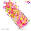 Explosiones transfronterizas estrella fluorescente de cinco puntas 5mm 12 colores set de lentejuelas para uñas Mate Nacarado parche joyería para uñas