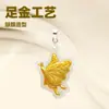 Collar de mariposa de oro con incrustaciones de jade Hetian 3D para pies, joyería para niñas, colgante de jade, fabricantes de joyería al por mayor