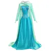Tallas XS-3XL Grande Vestido Azul Princesa Elsa Disfraz Halloween Blancanieves Disfraz Reina Elsa