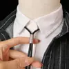 Colar com Padrão Pequeno Simples Camiseta de Casal Gravata Ajustável Camisa do Dia a Dia Gravata Borboleta Acessórios de Corda para Gola da Moda