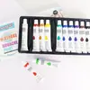 Set de Pinturas Gouache de 24 Colores, 12 Colores, 36 Colores al por Mayor para Principiantes, Caja de Pintura Infantil, Portátil y Lavable