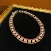 Collar Geométrico de Doble Fila con Chapado en Cobre Antiguo Occidental 18K Dorado Vintage con Strass y Ópalo en Polvo de Imitación
