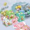 KZ015 Amazon Conejo de Pascua Huevo Colorido Fresco Galleta Dulce Chocolate Apertura de Ventana Caja de Regalo