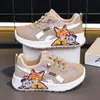 Primavera 2026 Nuevas Zapatillas de Malla de Moda para Niñas Zapatos Casuales tipo Papá para Niños Zapatos Blancos Versátiles para Niños
