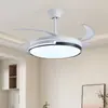 Luz de Ventilador Inversor, Lustre Ventilador Invisível, Luz de Ventilador de Teto Simples para Sala de Estar, Sala de Jantar, Quarto, Uso Doméstico