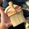 Cepillo de limpieza para coche, salida de aire, eliminación de polvo en huecos finos, herramienta de cepillo suave, cepillo de aire acondicionado, artefacto de belleza para limpieza