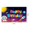 Bandera de Mejor Venta Nueva de Amazon Tema Espacio Universo Bandera Colgante de Cumpleaños Infantil Set de Tela de Fondo de Pancarta Nueva