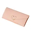 Billetera Larga para Mujer al por Mayor en Stock, Estilo Coreano, Fresca y Sencilla, Múltiples Ranuras para Tarjetas, Cierre en Forma de Corazón, Modelo Ligero 70% de descuento Monedero
