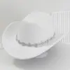 Sombreros Europeos para Hombres y Mujeres con Diamantes Cuadrados de Patrón de Agua, Cinturones Irregulares de Piedras Preciosas y Sombreros Personalizados para Bodas y Fiestas