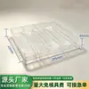 Bandeja interna transparente de plástico PET, compartimentada, descartável, caixa de embalagem para sushi, caixas para levar de padaria e caixas para bolo