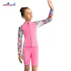 Nuevo Traje de Buceo Infantil 1.5mm Dividido de Manga Larga Térmico para Niñas, Shorts Engrosados a Prueba de Frío para Surf y Snorkel