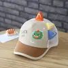 Gorra de Béisbol de Dibujos Animados de Dinosaurio para Bebé de Verano, Gorra Transpirable de Malla Fina con Protección Solar para Niños y Niñas, Gorra Versátil de Moda