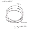 Anillo de Cola de Diamante Pequeño Zircón Super Brillante 5A Conjunto de Tres Piezas Acero Inoxidable Chapado en Oro de 18K Joyería Anillos Transfronterizos