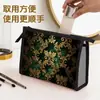 Bolsa de Cosméticos de Malla Estilo Barroco Estampado Transfronteriza Portátil de Gran Capacidad Transpirable Bolsa de Almacenamiento