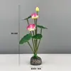 Decoración de Plato de Sashimi, Guarnición de Plato Frío para Catering de Hotel, Decoraciones de Flores y Hierbas de Plástico para Platos, Adornos Pequeños, Flor de Ciruelo de Invierno