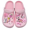 Sapatos Decorativos Rosa Fofos, Tamancos de Flor, Acessórios, Sapatos de Jardim DIY, Acessórios Removíveis, Fivelas de Sapato de PVC de Desenho Animado