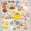 Pegatinas de Estrellas de Dibujos Animados para Niños, Decorativas para Vasos de Agua, Fundas de Teléfono Móvil, Pegatinas Selladoras Impermeables, Lindas Pegatinas de Graffiti para Niñas
