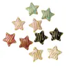 Aretes de Acero Inoxidable Estrella de Cinco Puntas de Moda Lujo Ligero Geométricos con Goteo de Aceite Tachuelas Nicho Lindos Acero de Titanio con Sensación de Gama Alta