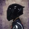 Casco de Motocicleta Certificado Nuevo Estándar Nacional para Hombres Tendencia Nacional Bluetooth Cálido de Cara Completa Cuatro Estaciones Celebridad de Internet Cuernos Personalizados