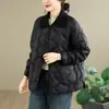 Toma real 2026 Mamá Ropa de Otoño Invierno Elegante Acolchada Rellena de Algodón Ropa para Mujer Nueva Chaqueta Ligera de Algodón Abrigo Cálido