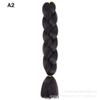 Peluca de Trenza Grande Africana Degradada de Seda de Alta Temperatura Trenza Sucia Cabello de Trenza Jumbo Trenza Grande de Pino Colorida Trenza de Ganchillo