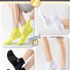 Calcetines Deportivos Finos de Primavera y Verano Calcetines de Baloncesto para Hombre Malla Blanco y Negro Gris Moda Tendencia Calcetines para Hombre Color Sólido Absorbentes de Sudor