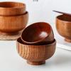 Tigela de Madeira de Jujuba, Tigela de Madeira para Uso Doméstico, Tigela de Arroz Infantil Estilo Japonês, Tigela Grande de Sopa de Madeira, Colher de Madeira, Conjunto de Louças, Amazon