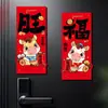 Adesivos Criativos da Sorte Ano do Cavalo 2026 Adesivos Magnéticos de Deuses da Porta Festival da Primavera de Ano Novo Antifurto Porta Geladeira Decoração Adesivos da Sorte