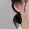 Pendientes de Lazo de Cinta de Estilo Nuevo de Chica Dulce de Gama Alta con Súper Temperamento, Estilo Japonés y Coreano, Pendientes de Moda Versátiles para Verano
