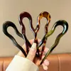 Pasador de Pelo Simple en Forma de U de Venta Caliente Transfronterizo con un Toque de Alta Gama, Pasador Fácil de Usar para Personas Perezosas, Nuevo Accesorio para el Cabello de Estilo Chino para Peinados de Moño