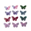 Patrón de Pintura al Óleo Retro Gradiente Acrílico Mariposa DIY Pasador para el Cabello Tocado Funda para Teléfono Móvil Zapato con Agujero Flor de Zapato Accesorios
