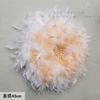 Colgante de pared de lujo con plumas y flores, ideal para sala de estar, sofá, dormitorio, mesita de noche, decoración de pared creativa