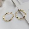 Pendientes de plata de ley 925 Yuansan para mujer, estilo europeo y americano, estilo frío, retro, ligeros, de lujo, con forma de círculo, venta al por mayor transfronteriza