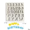 DIY letras maiúsculas flip açúcar chocolate molde DIY cozimento silicone bolo de cozimento flip pudim de açúcar molde de bolo