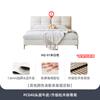 Cama de Cuero Jihe Lujo Ligero Simple Nórdico ins Estilo Crema Capa Superior Cuero Vacuno Cama de Boda Moderna Doble Dormitorio Principal Cama Grande