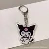 Llavero Acrílico Transparente Doble Cara Accesorios para Bolsos de Estudiantes Niños Colgador de Mochilas Escolares Kulomi Sanrio