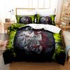 Juego de Cama Impreso Digitalmente de Calaveras para Pareja de Tres Piezas Niño Amazon Transfronterizo Juego de Tres Piezas Fabricante Venta al por Mayor