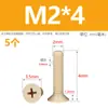 Tornillos de Cabeza Avellanada con Ranura Cruzada, Tornillos de Cabeza Plana de Plástico de Alta Resistencia Resistentes a la Corrosión M2M3M4M5M6M8 para Uso Dental