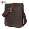 JOYIR Bolsa Transversal Masculina Vintage em Couro Crazy Horse Grande Capacidade Bolsa Masculina em Couro Genuíno Estilo Britânico Bolsa Masculina Versátil