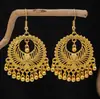 Pendientes de Borla y Cascabel Europeos y Americanos, Colgantes de Hoja Bohemios, Pendientes de Zona de Mercado Nocturno, Pendientes de Estilo Étnico de Pavo Real para Mujer
