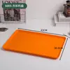 Bandeja de Paja de Trigo Estilo Nórdico Ins Bandeja Rectangular de Plástico para Uso Doméstico Taza para Empanadillas Taza de Té Plato Plato de Frutas