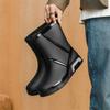 Botas de Lluvia de Caña Media Transfronterizas para Hombre, Botas de Lluvia Antideslizantes para Camping, Zapatos de Goma para Trabajo de Cocina, Zapatos Impermeables, Botas para Pesca y Vadeo