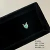 Pendientes de Acero de Titanio 316L Colección Exquisita Serie Verde Modernos y Tendencia Clavos para Cartílago del Oído Perforación con Rosca Externa Joyería para el Oído