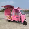 Carro multifuncional para puesto de mercado nocturno, carrito de snacks, carrito eléctrico de tres ruedas para celebridades de internet, carrito de desayuno, carrito de comida rápida, comercial