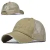 Gorra de Béisbol Lavable con Cola de Caballo Malla Sombrero Comercio Exterior Tendencia Europea y Americana Visera Curva Primavera Verano para Mujer Deportes al Aire Libre Transpirable Sombrero para el Sol